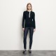Pull avec broderie anglaise au col Sandro Soldes  Femme