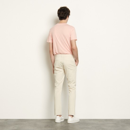 Pantalon chino en coton stretch Sandro Soldes Homme