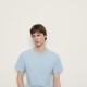 T-shirt en coton organique Sandro Soldes Homme