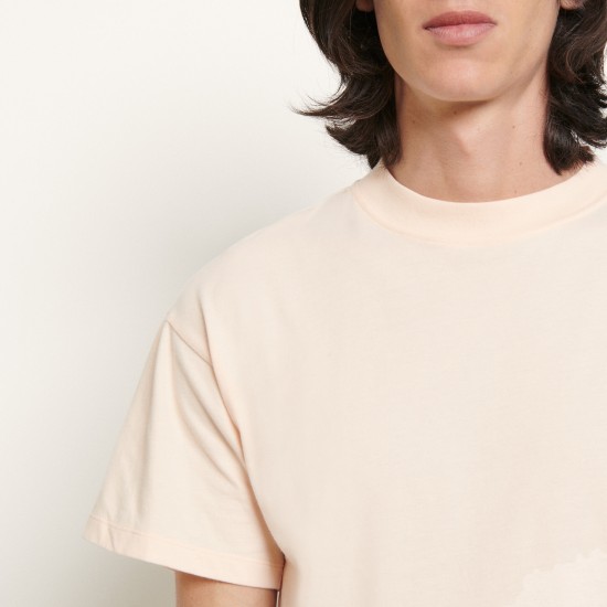 T-shirt en coton peigné Sandro Soldes Homme